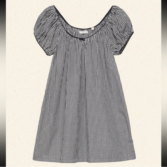 Doen Julia Dress Mini Black White La Maddalena Gingham Medium EUC - Picture 13 of 13